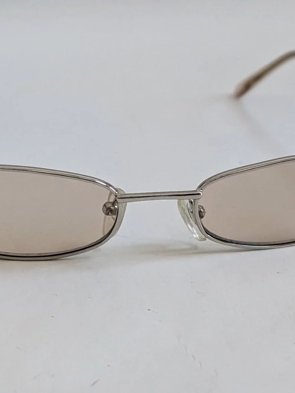 NWT Vintage 90's Small Rectangle Metal Sport Sunglasses (S. Gold)